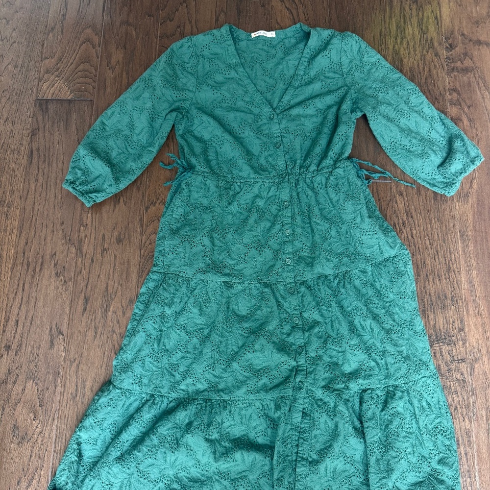 Marine Layer Eyelet Willow Midi Dress - Picture 2 of 4